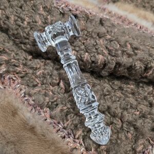 Waterford Crystal Gavel Paperweight Gift Decor Lawyer Judge Etched 5" no box